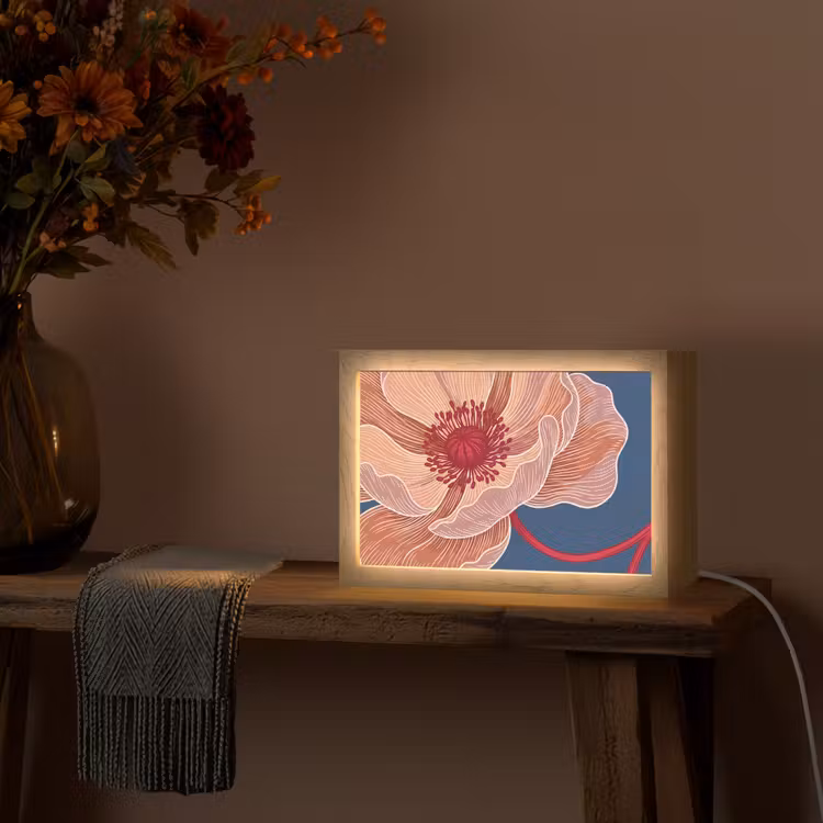 Tafellamp - Bloemen - Modern - Abstract — 4