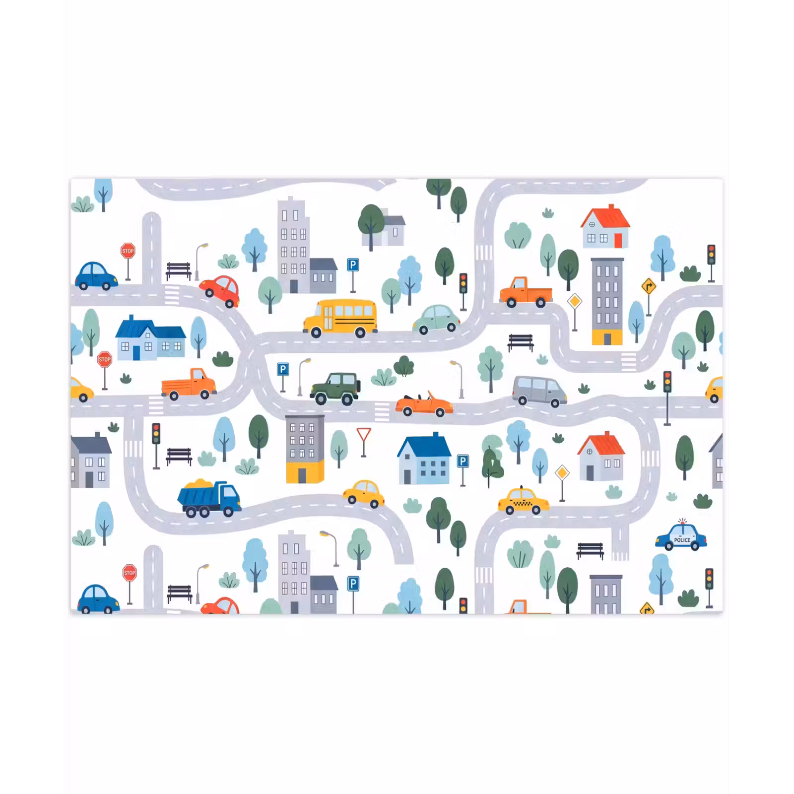 Speelkleed - Stad - Verkeer - Patroon — 1
