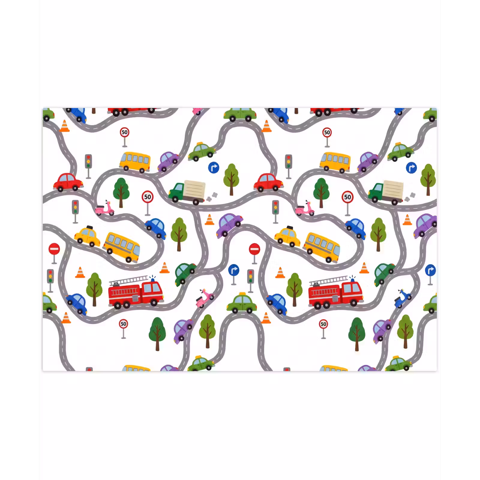 Speelkleed - Voertuig - Weg - Patroon — 1