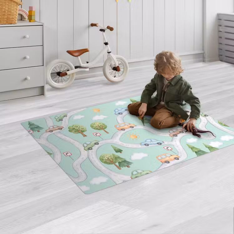 Speelkleed - Auto - Weg - Patroon — 2