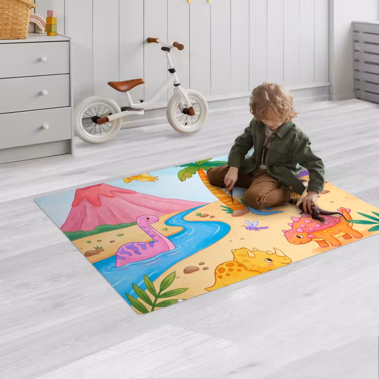 Speelkleed - Dinosaurus - Jungle - Illustratie — 2