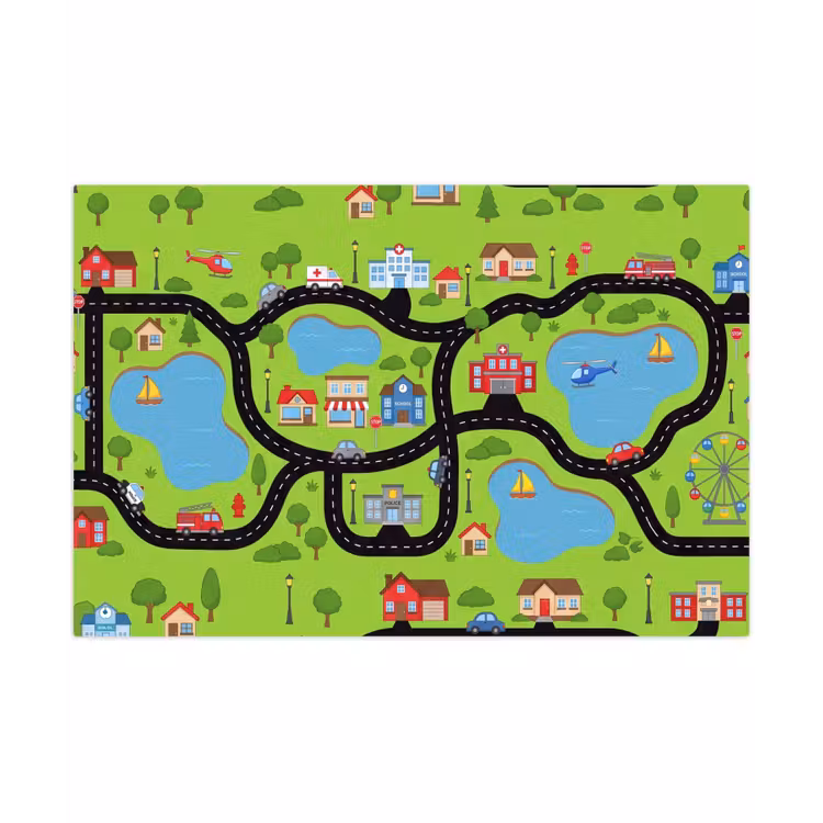 Speelkleed - Dorp - Wegen - Cartoon — 1
