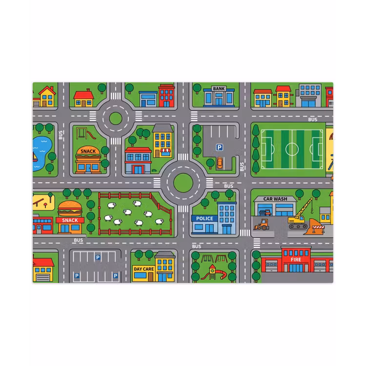 Speelkleed - Gebouwen - Straten - Kinderlijk — 1
