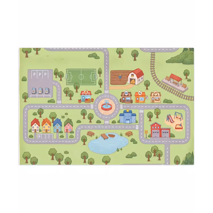 Speelkleed - Plattegrond - Dorp - Kind — 1