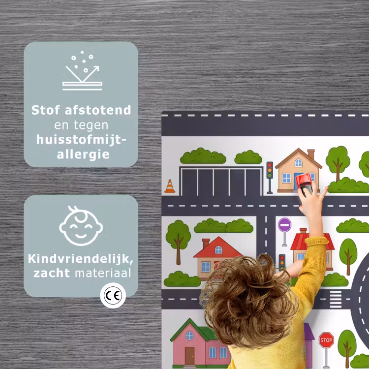 Speelkleed - Stad - Plattegrond - Illustratie — 3