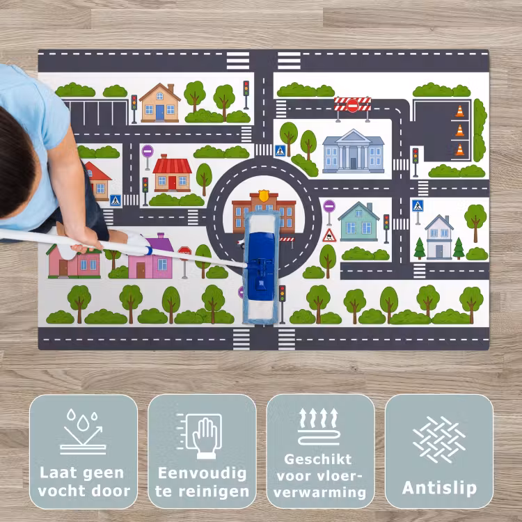 Speelkleed - Stad - Plattegrond - Illustratie — 4