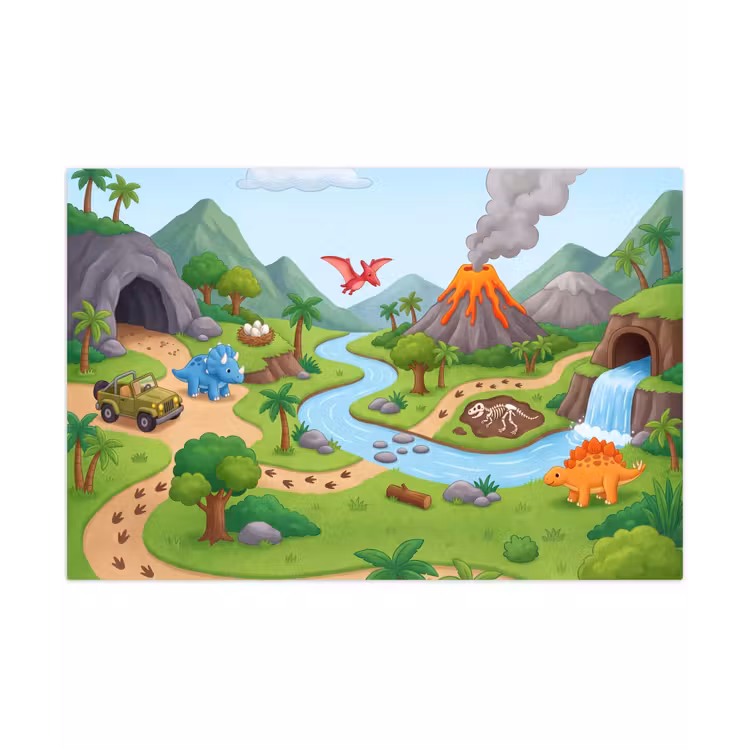 Speelkleed - Vulkaan - Lava - Prehistorie — 1