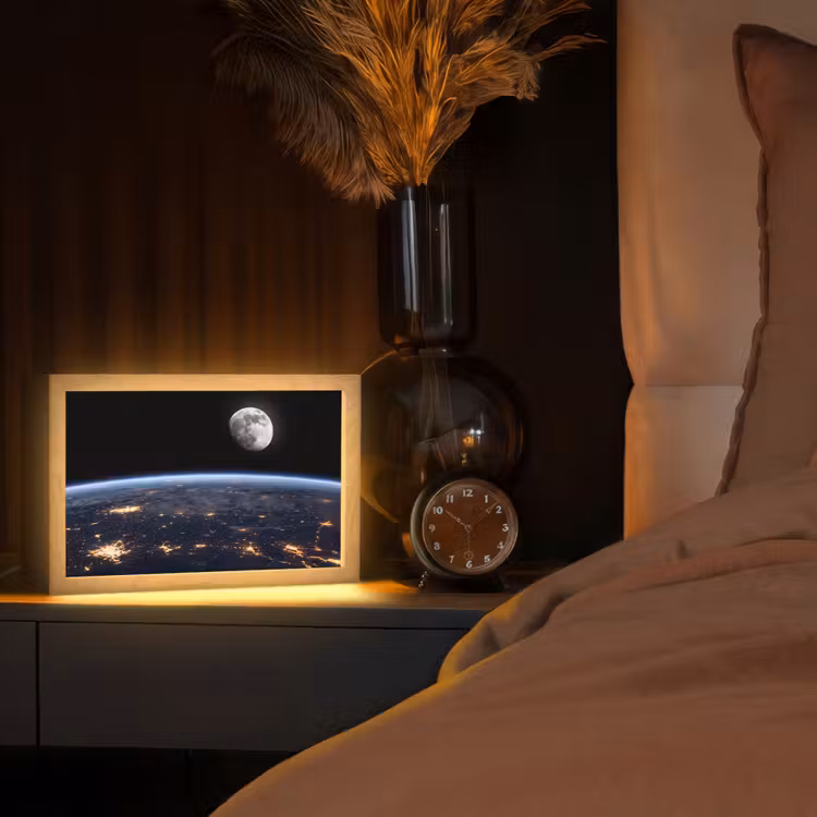 Tafellamp - Aarde - Nacht - Ruimte — 2