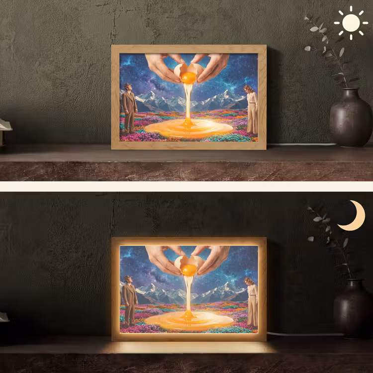 Tafellamp - Handen - Ei - Surrealisme — 5