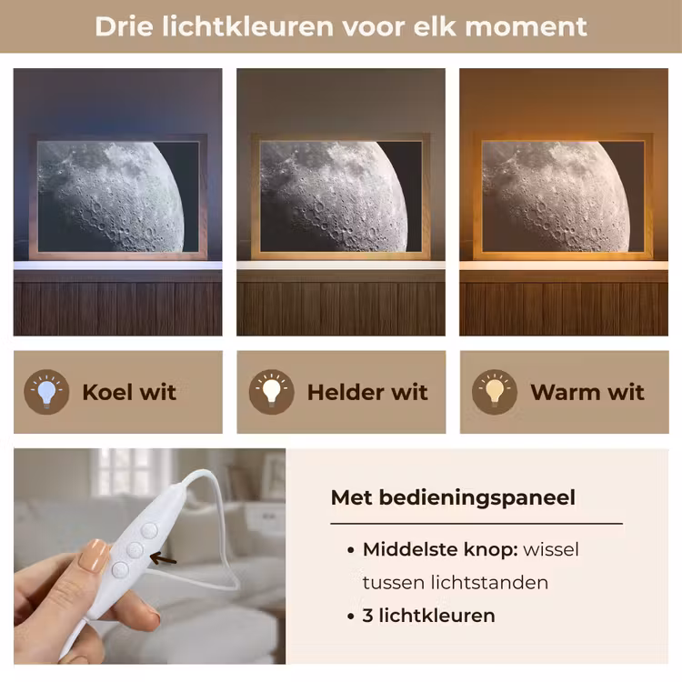 Tafellamp - Maan - Kraters - Ruimte — 6