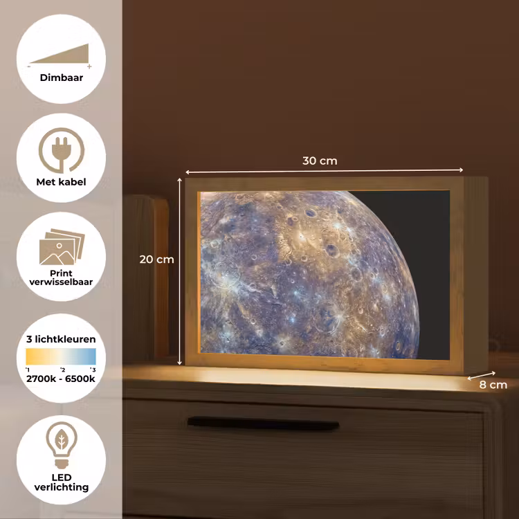 Tafellamp - Planeet - Kraters - Ruimte — 7
