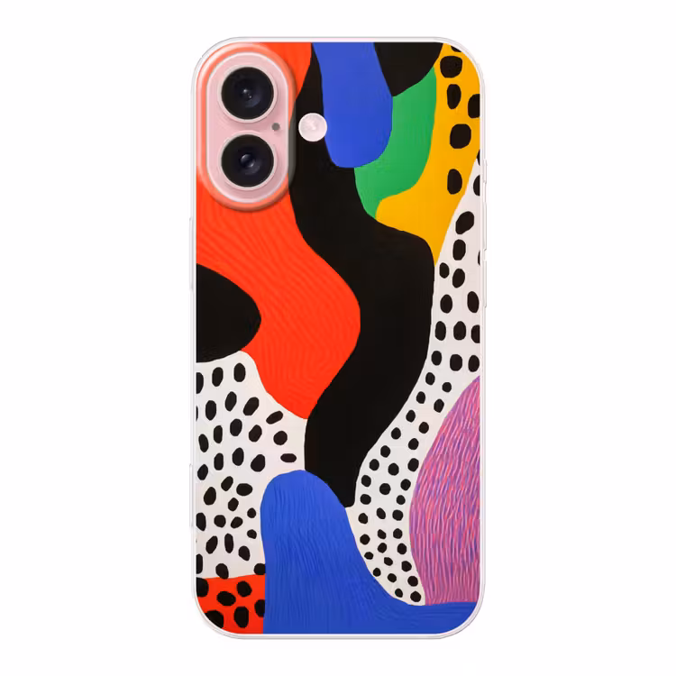 Telefoonhoesje - Abstract - Vormen - Kleuren - Stippen — 1