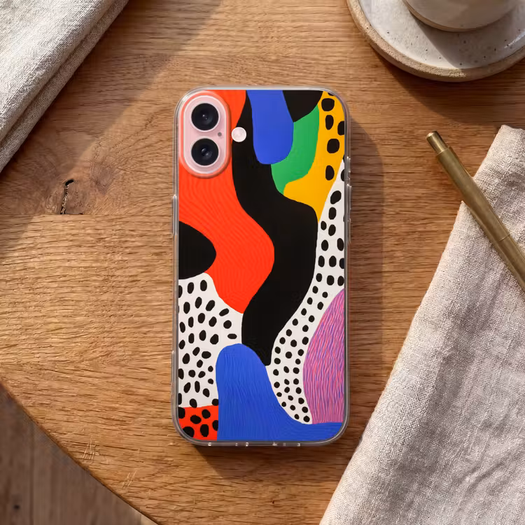 Telefoonhoesje - Abstract - Vormen - Kleuren - Stippen — 2