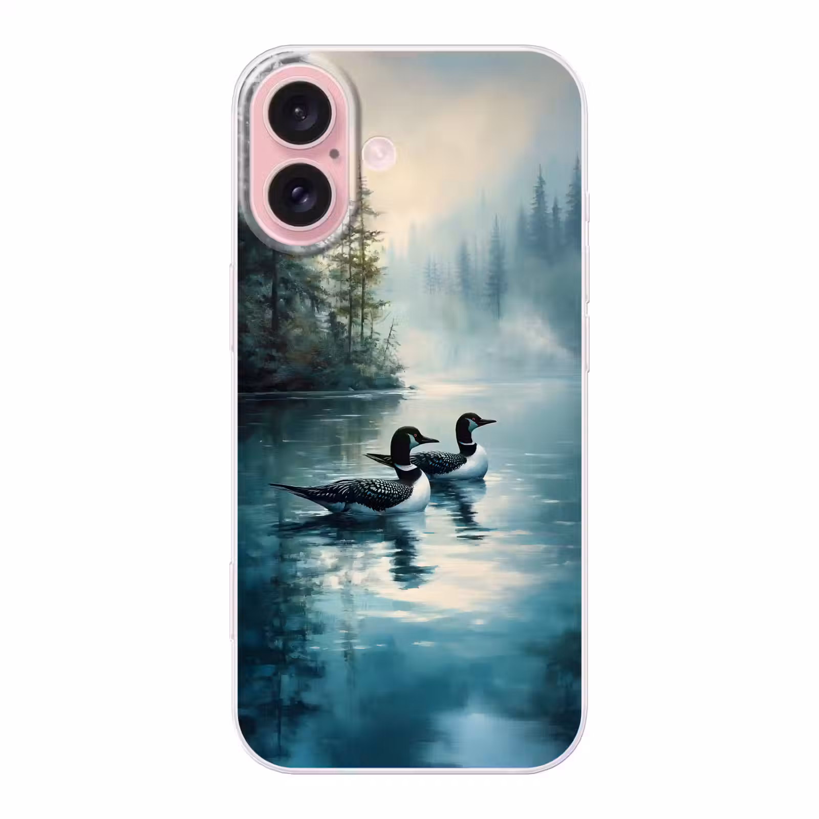 Telefoonhoesje - Bos - Water - Eenden - Mistig — 1