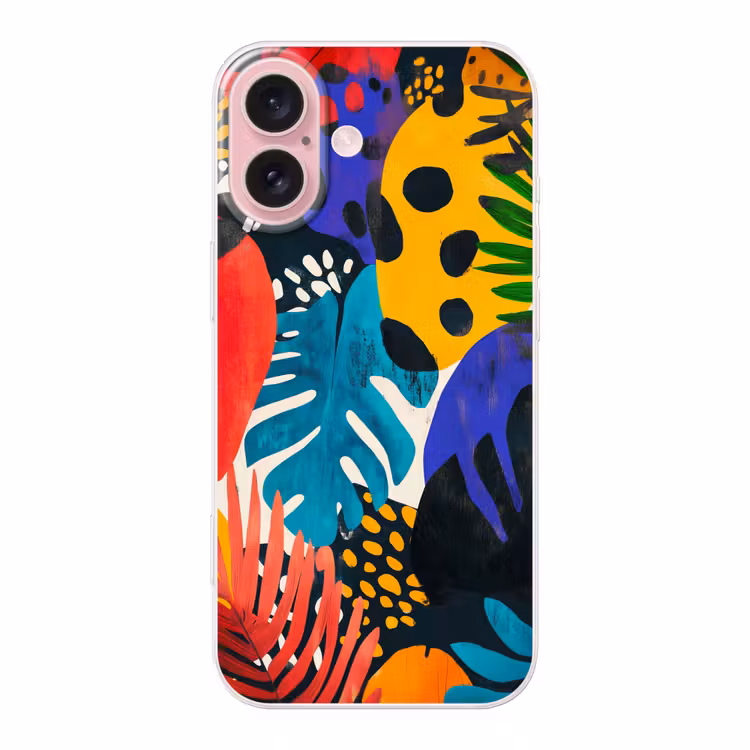 Telefoonhoesje - Bladeren - Vormen - Abstract - Kleurrijk — 1