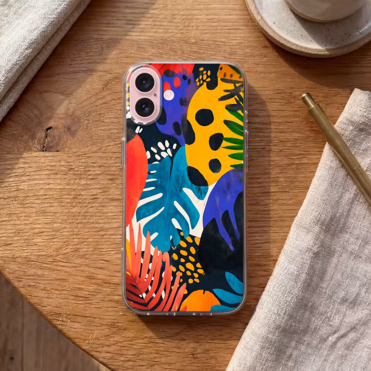Telefoonhoesje - Bladeren - Vormen - Abstract - Kleurrijk — 2
