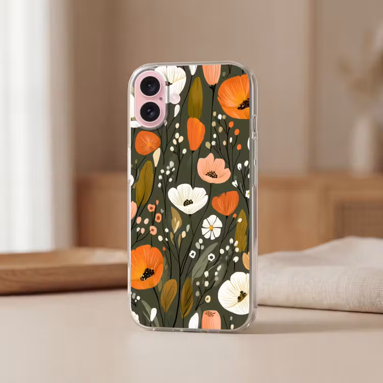 Telefoonhoesje - Bloemen - Illustratie - Groen — 3