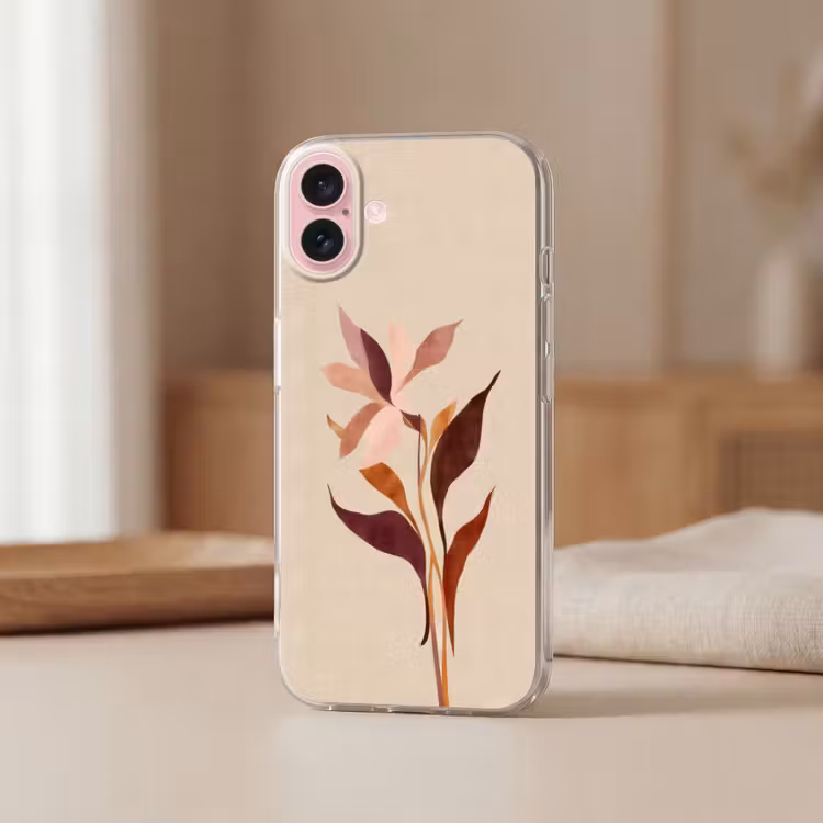 Telefoonhoesje - Bloemen - Blaadjes - Minimalistisch - Roze — 3