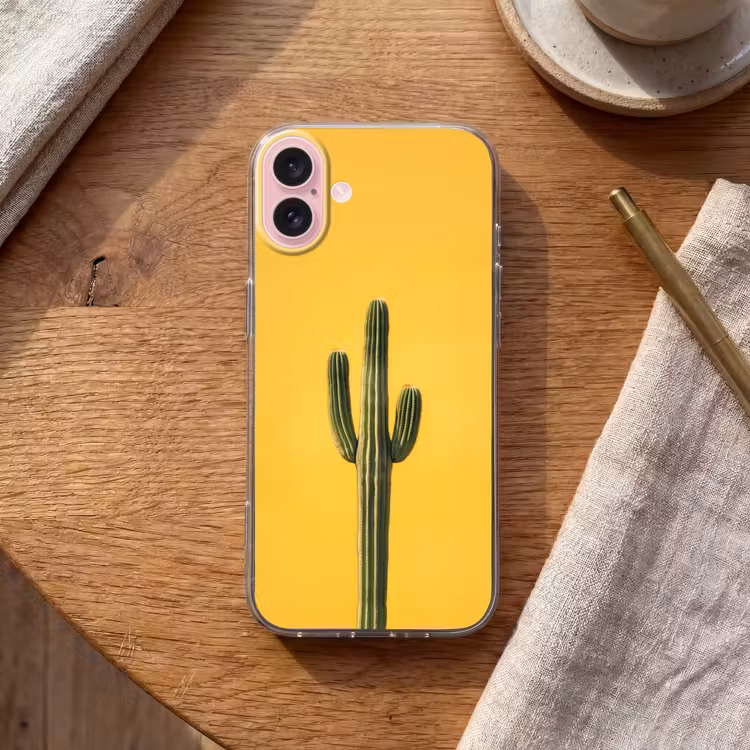 Telefoonhoesje - Cactus - Groen - Minimalistisch — 2