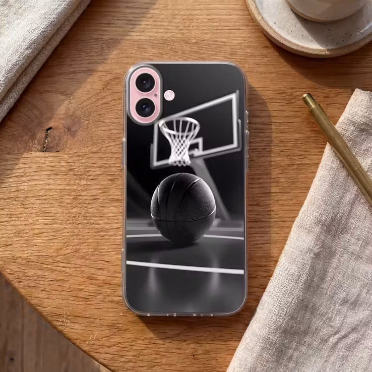 Telefoonhoesje - Basketbal - Basketbalveld - Lichtlijnen — 2