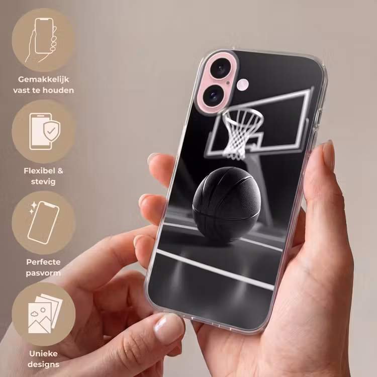 Telefoonhoesje - Basketbal - Basketbalveld - Lichtlijnen — 4