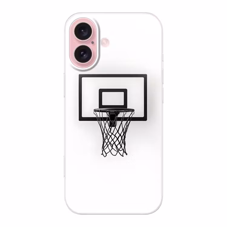 Telefoonhoesje - Basketbalbord - Minimalistisch - Zwart — 1