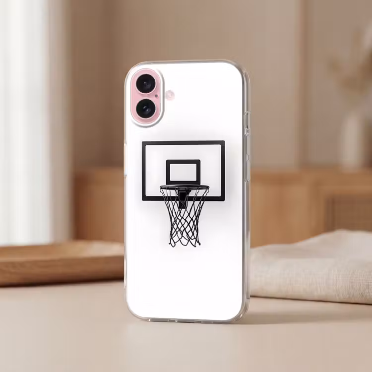 Telefoonhoesje - Basketbalbord - Minimalistisch - Zwart — 3