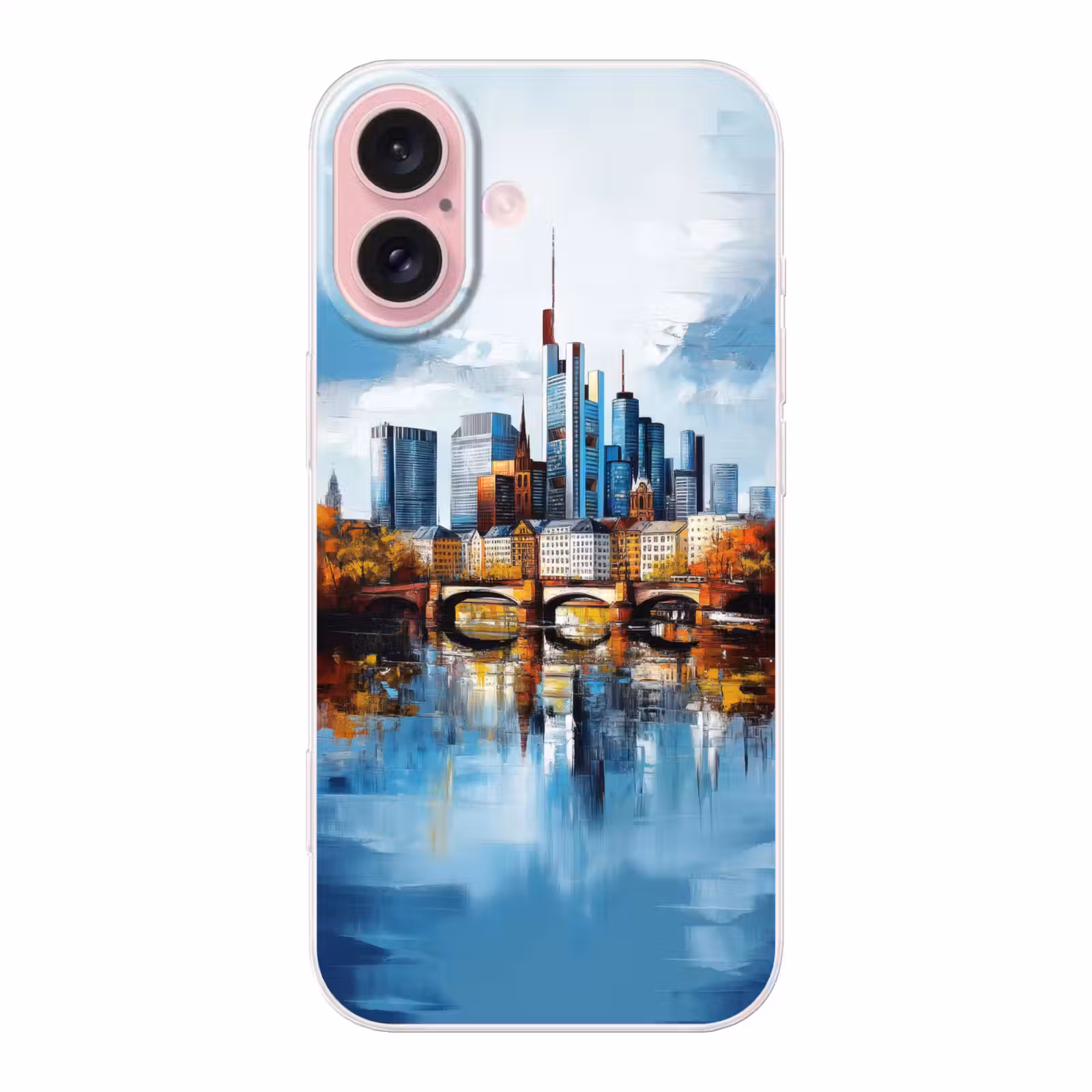 Telefoonhoesje - Bomen Frankfurt- Stad - Skyline - Brug — 1