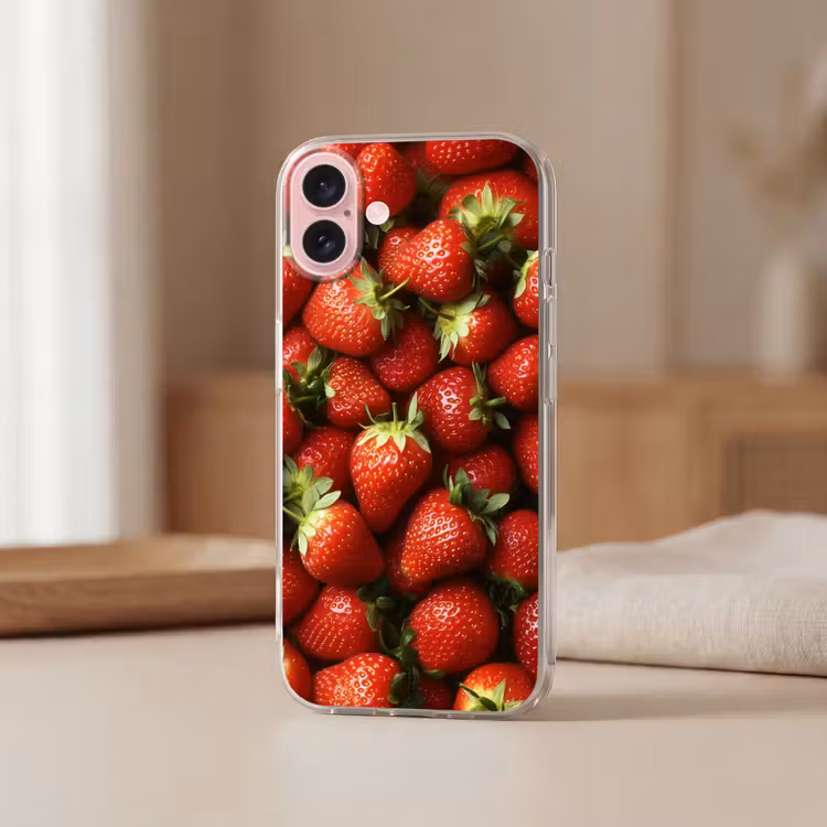 Telefoonhoesje - Aardbei - Fruit - Rood — 3