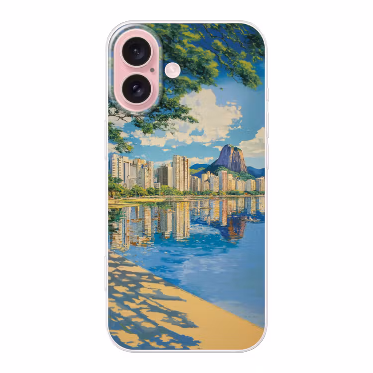 Telefoonhoesje - Berg - Skyline - Strand - Water — 1