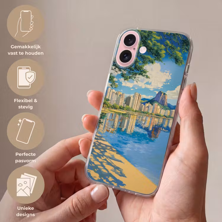 Telefoonhoesje - Berg - Skyline - Strand - Water — 4