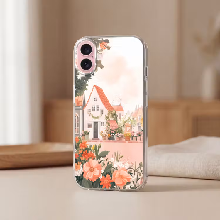 Telefoonhoesje - Bloemen - Huizen - Dorp — 3