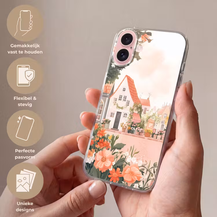 Telefoonhoesje - Bloemen - Huizen - Dorp — 4