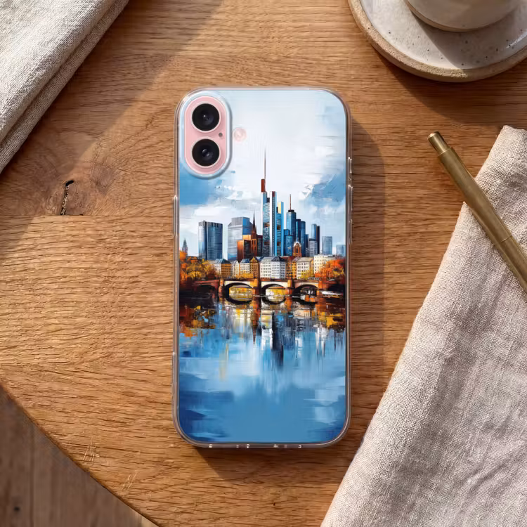 Telefoonhoesje - Bomen Frankfurt- Stad - Skyline - Brug — 2