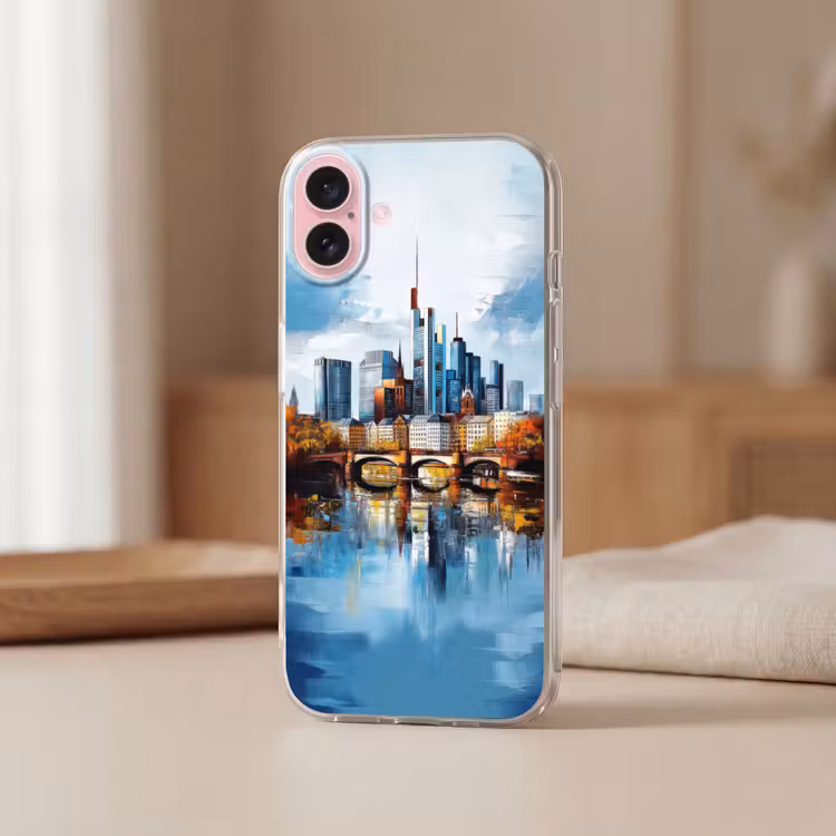 Telefoonhoesje - Bomen Frankfurt- Stad - Skyline - Brug — 3