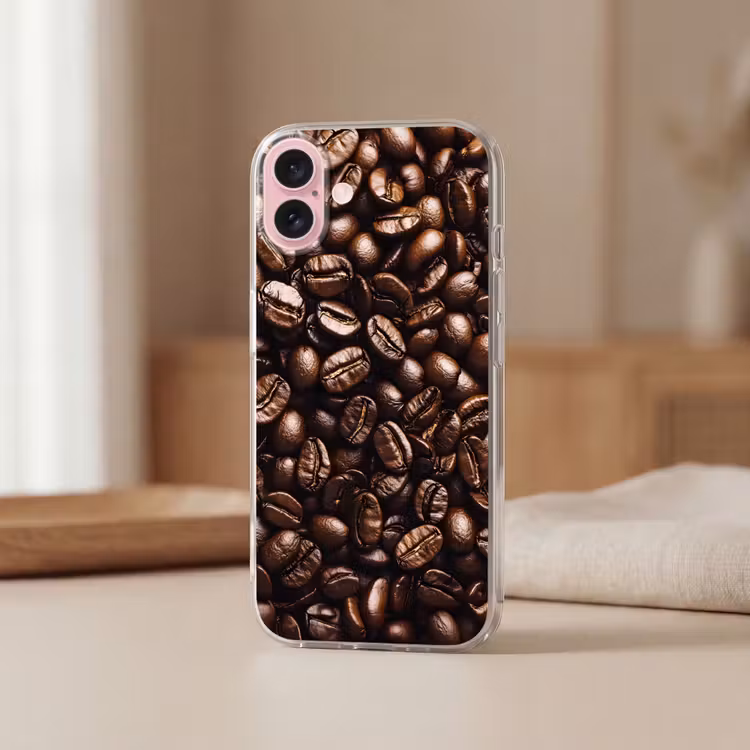 Telefoonhoesje - Bonen - Close-up - Donkerbruin — 3