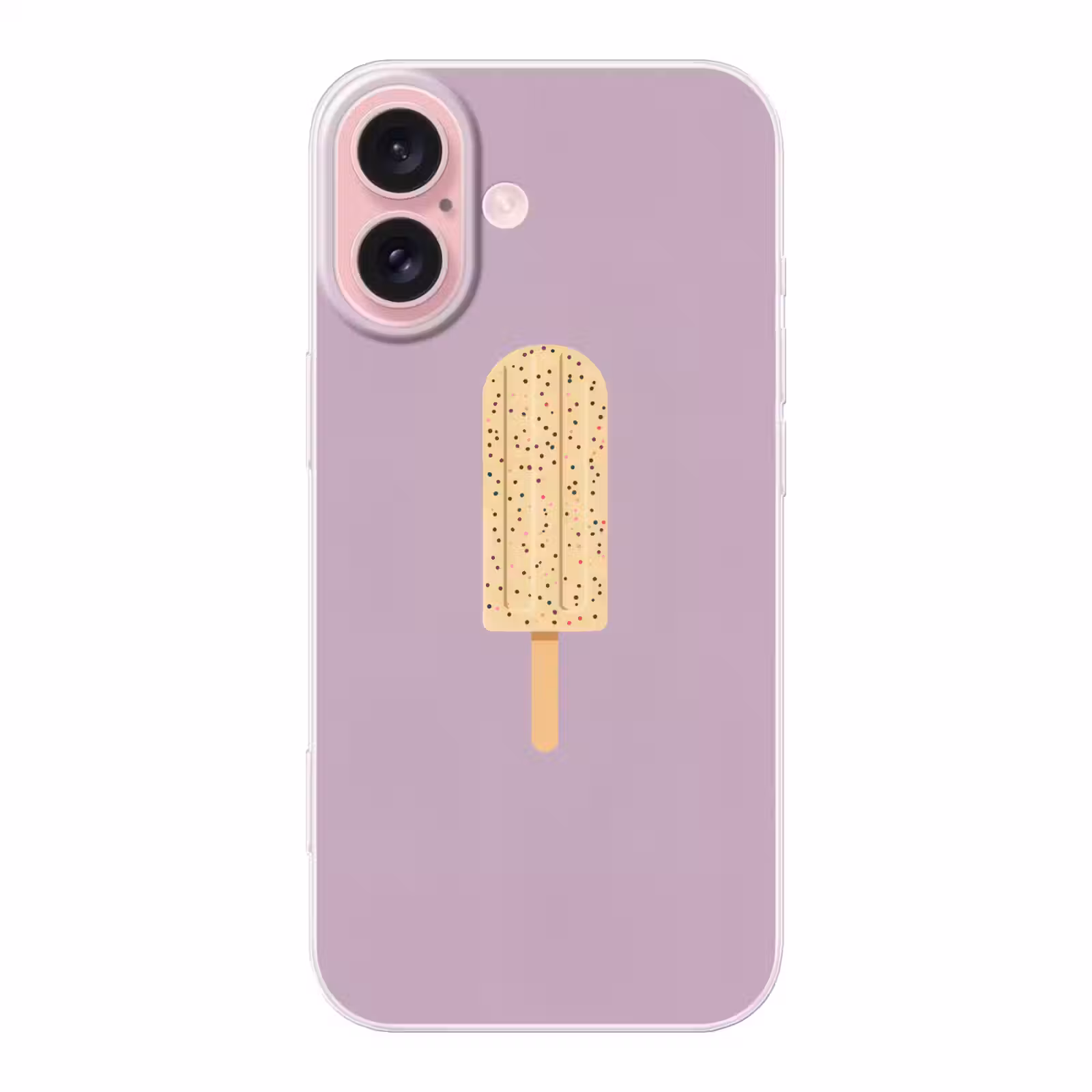 Telefoonhoesje - Beige - Ijsje - Spikkels — 1