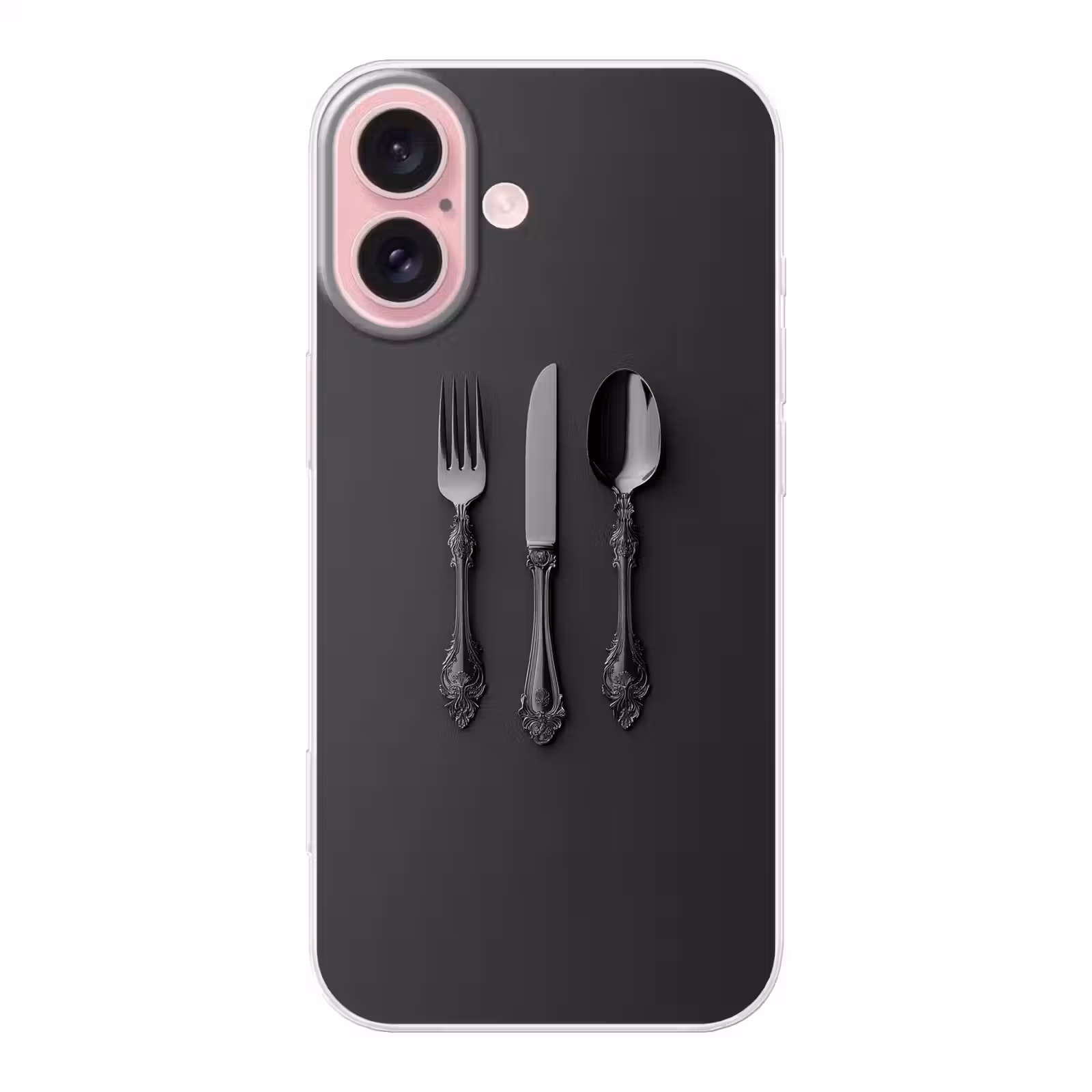 Telefoonhoesje - Bestek - Zwart — 1
