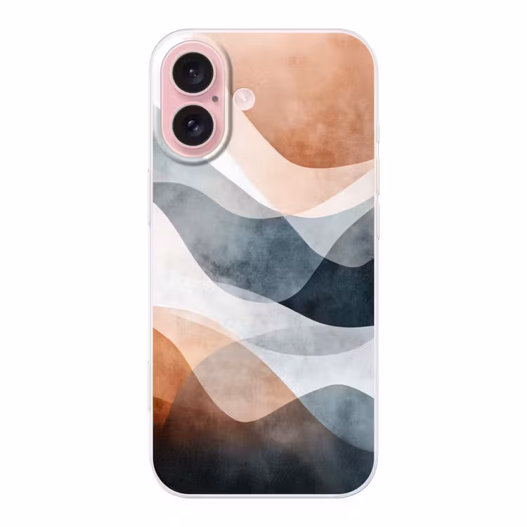 Telefoonhoesje - Abstract - Golven - Blauw — 1