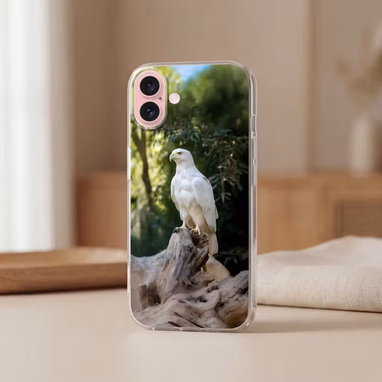 Telefoonhoesje - Arend - Hout - Wit - Planten — 3