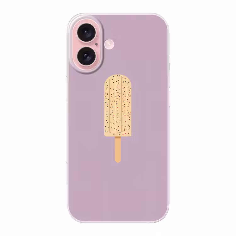 Telefoonhoesje - Beige - Ijsje - Spikkels — 1