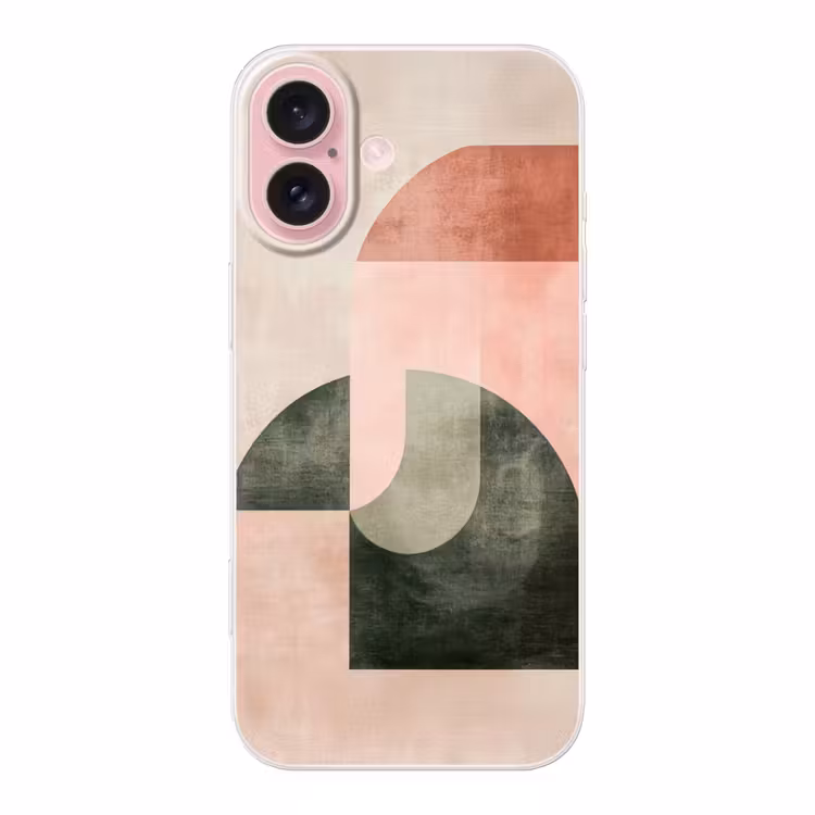 Telefoonhoesje - Cirkel - Abstract - Roze — 1
