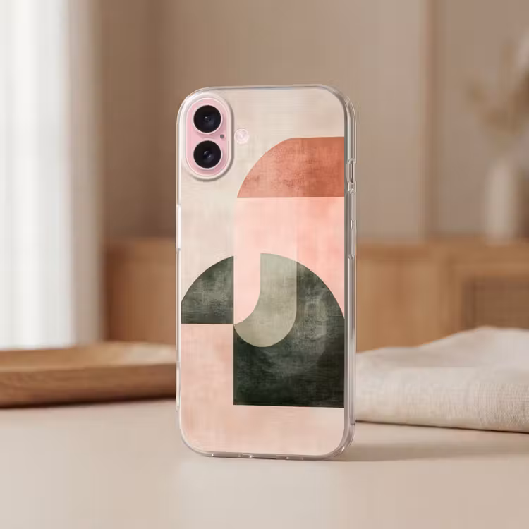 Telefoonhoesje - Cirkel - Abstract - Roze — 3