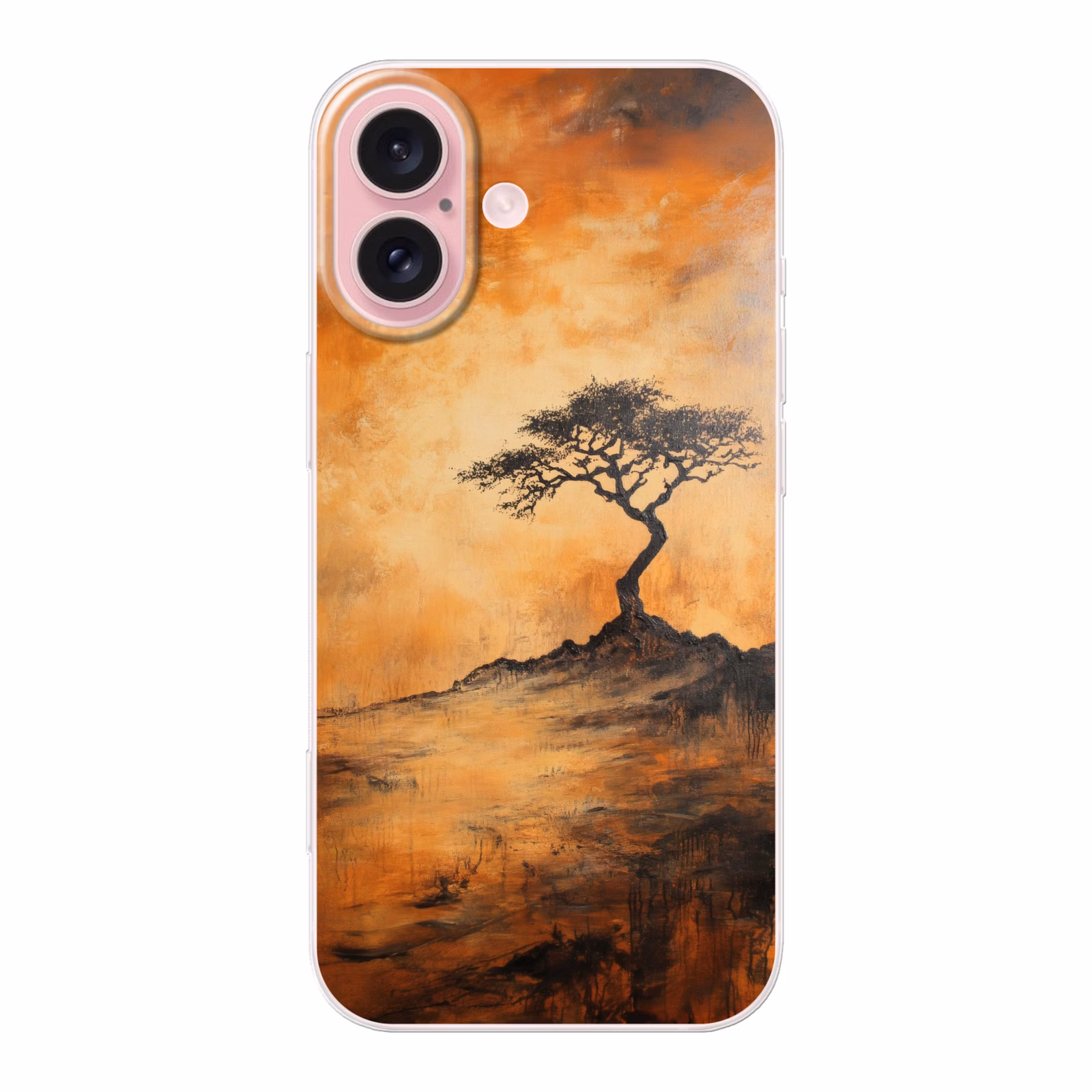 Telefoonhoesje - Boom - Landschap - Oranje — 1