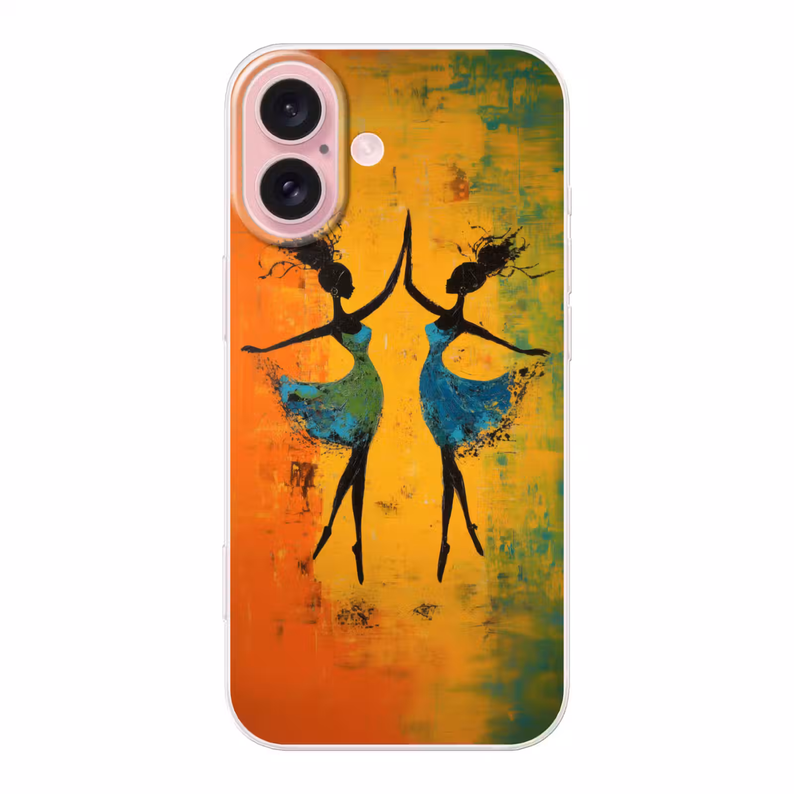 Telefoonhoesje - Dansen - Vrouwen - Verfstructuur — 1