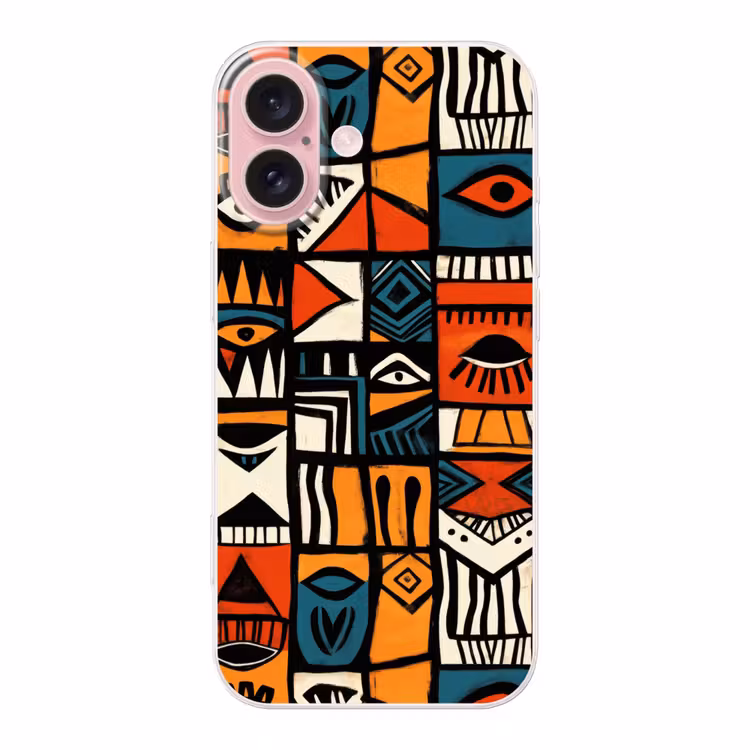 Telefoonhoesje - Abstract - Gezichten - Mozaïek — 1