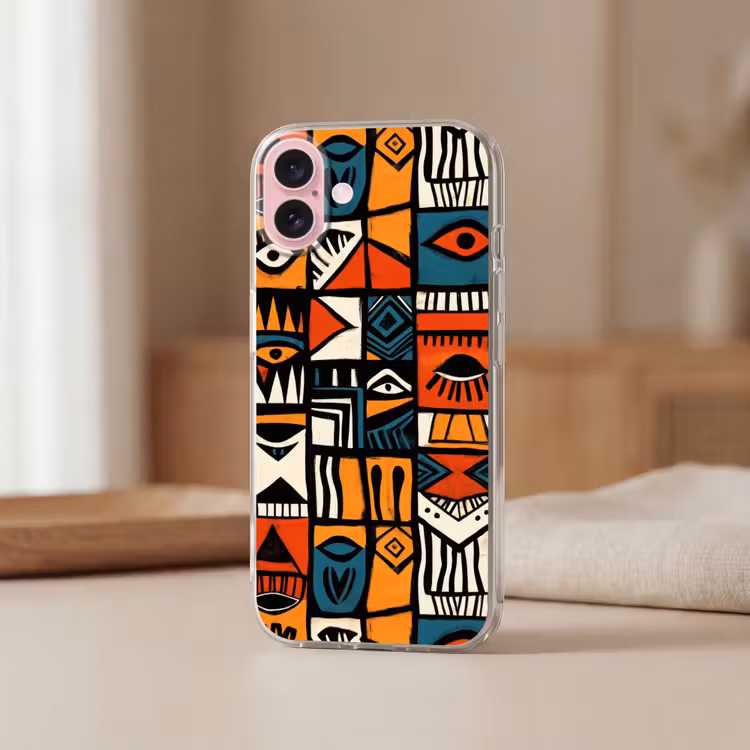 Telefoonhoesje - Abstract - Gezichten - Mozaïek — 3