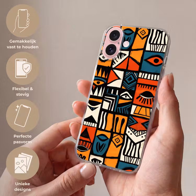 Telefoonhoesje - Abstract - Gezichten - Mozaïek — 4