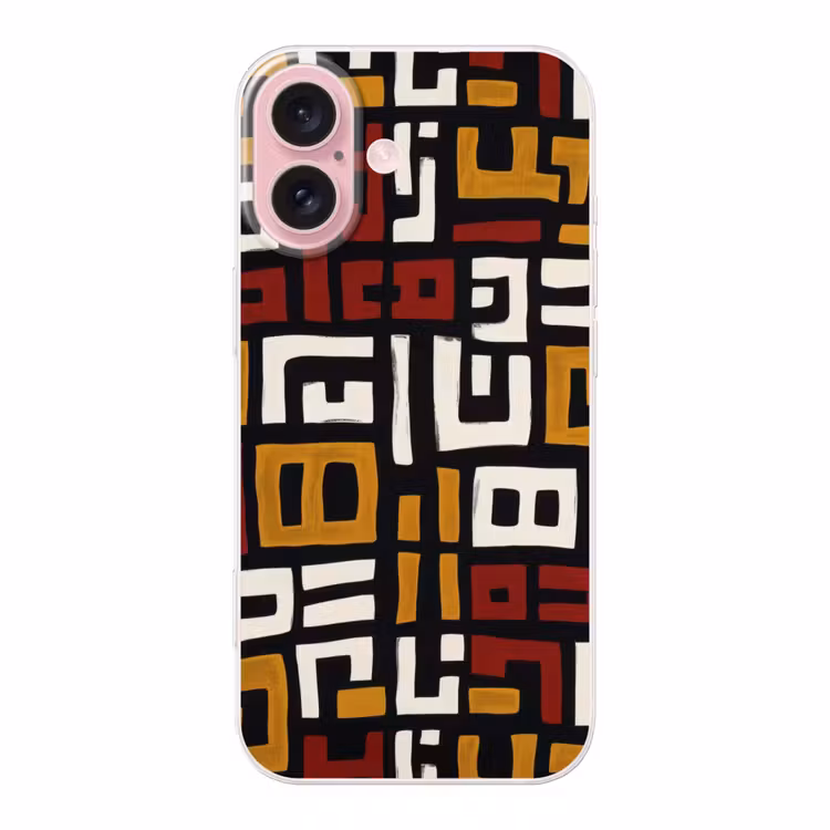 Telefoonhoesje - Abstract - Patroon - Rood — 1