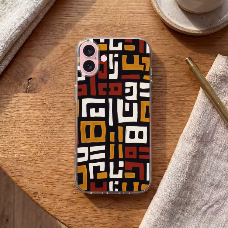 Telefoonhoesje - Abstract - Patroon - Rood — 2